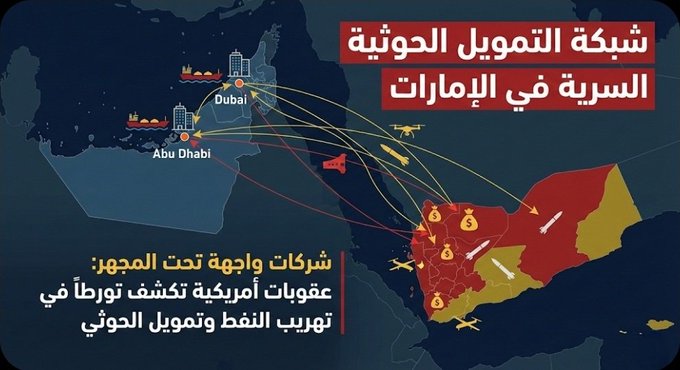 سلسلة استقصائية تفضح أسطول الظل ومهندسي تمويل الحوثي المقيمين في الإمارات