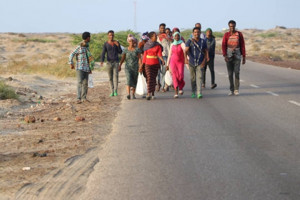 المهاجرون الأفارقة يهربون من اليمن