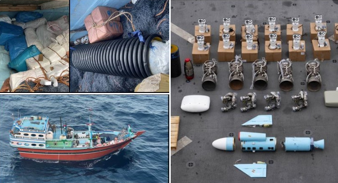 واشنطن توجه اتهامات لطاقم مركب ضُبطت على متنه أسلحة إيرانية كانت في طريقها للحوثيين